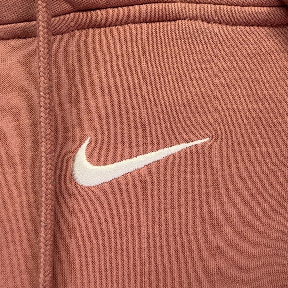 Nike Hoodie Womens Medium Red Phoenix Fleece Oversized Pullover Center Swoosh - Picture 2 of 8